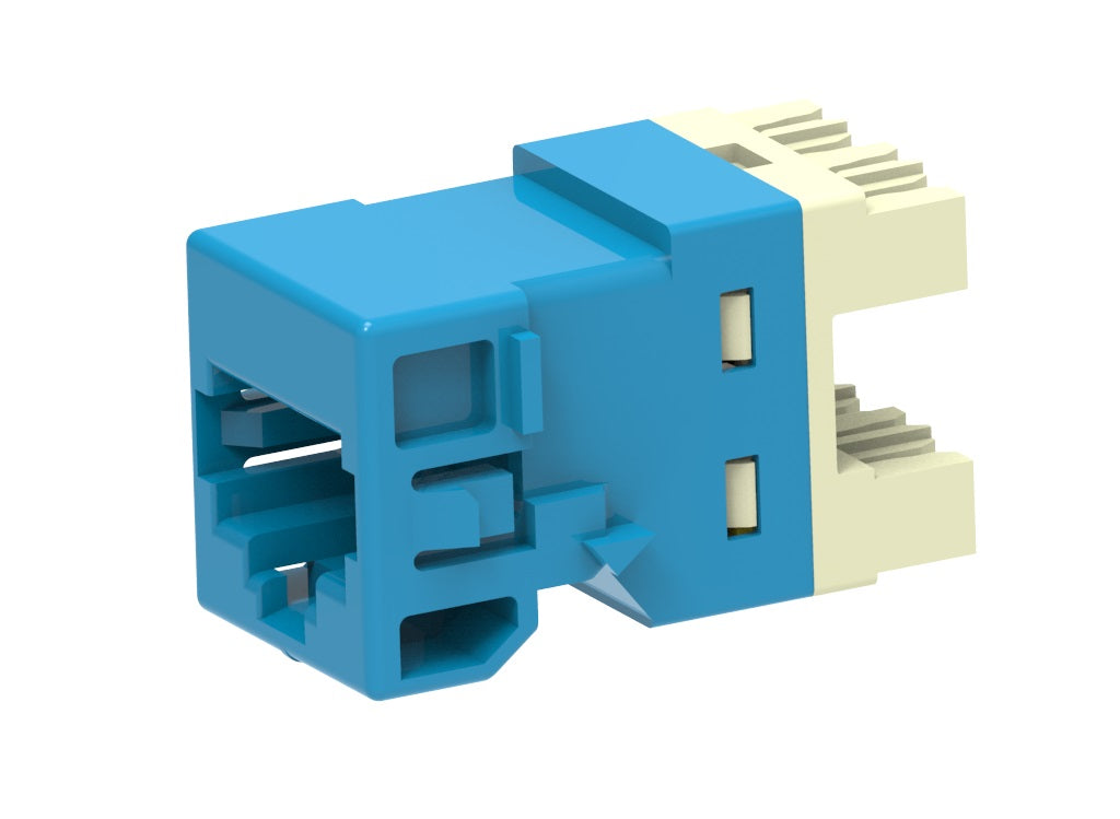 Commscope UNJ10G-BL | Uniprise UNJ Series Modular Jack, RJ45, category 6A, T568A/T568B, unshielded, no dust cover, blue