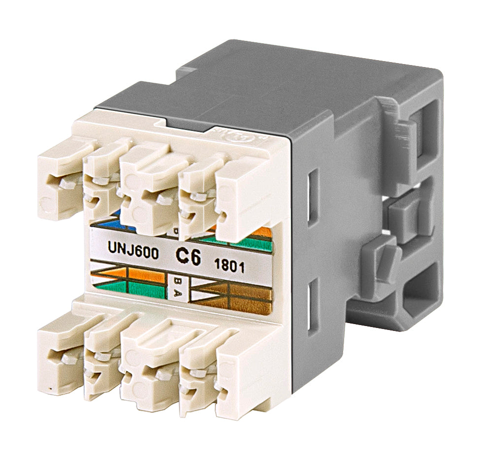 Commscope UNJ600-GY | Uniprise Modular Jack, RJ45, category 6, T568A/T568B, unshielded, without dust cover, gray