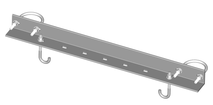 Commscope WB-CS24-3 | Safety Grated Channel Support, 24 in wide for 3-1/2 in OD pipe