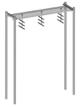 Commscope WB-K410-B15 | Safety Grated Waveguide Bridge Kit, 24 in x 10 ft, with four 15 ft 4 in direct burial posts