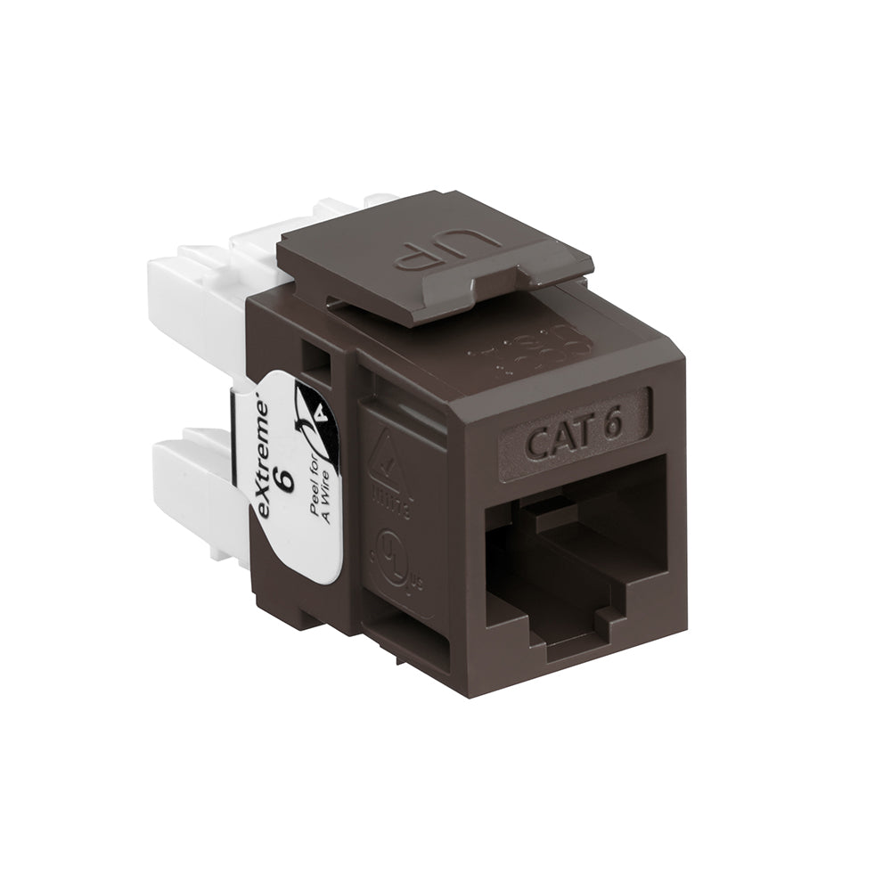 Leviton 61110-JW6 | 150 eXtreme Cat 6 QuickPort Jacks, Bulk QuickPack, White, Kitted with JackRapid Tool