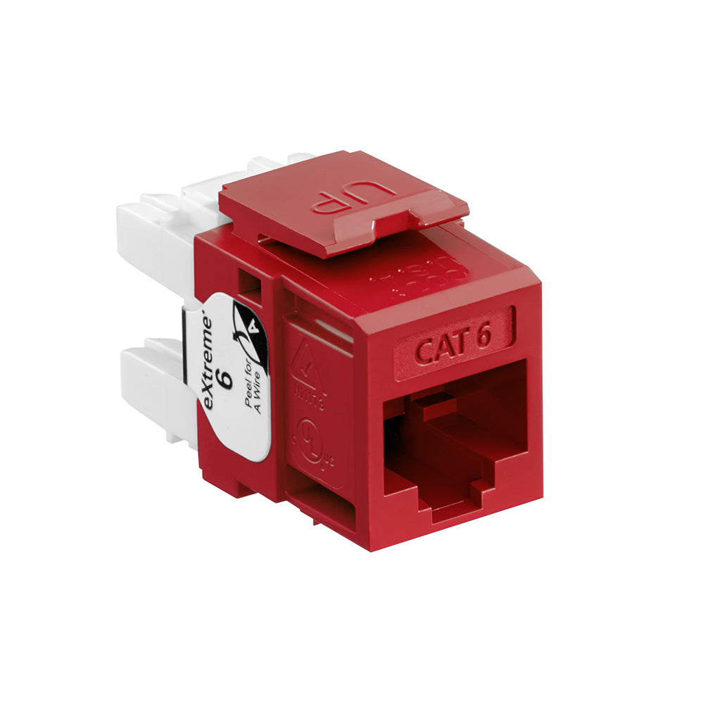 Leviton 61110-RP6 | eXtreme Cat 6 QuickPort Jack, Purple