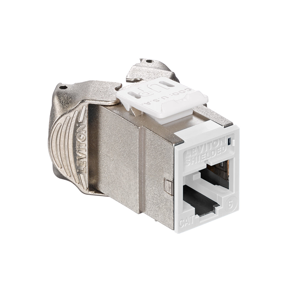Leviton 61SJK-RW6 | Atlas-X1 Cat 6 Shielded QuickPort Jack, White