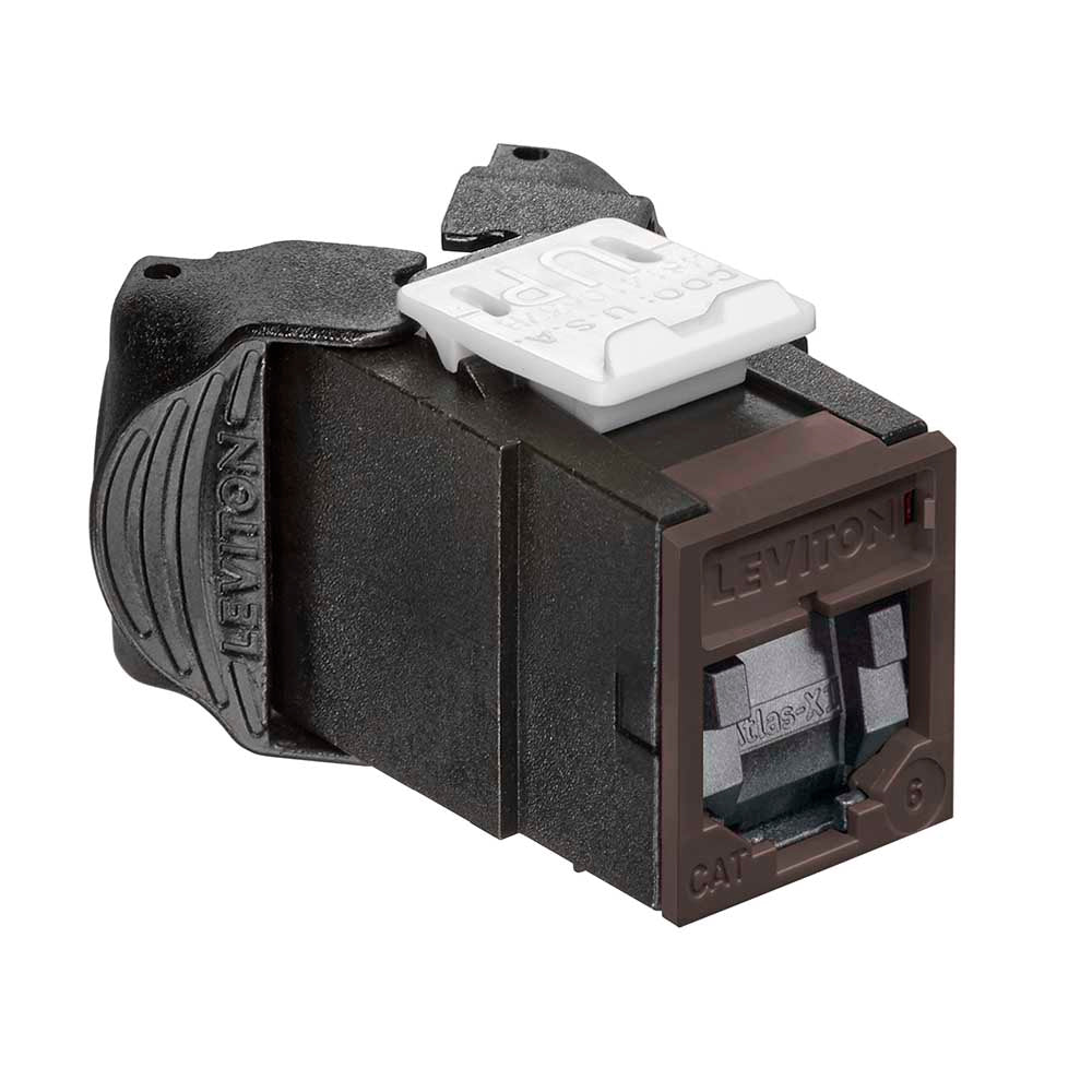 Leviton 61UJK-RY6 | Atlas-X1 Cat 6 UTP QuickPort Jack, Yellow