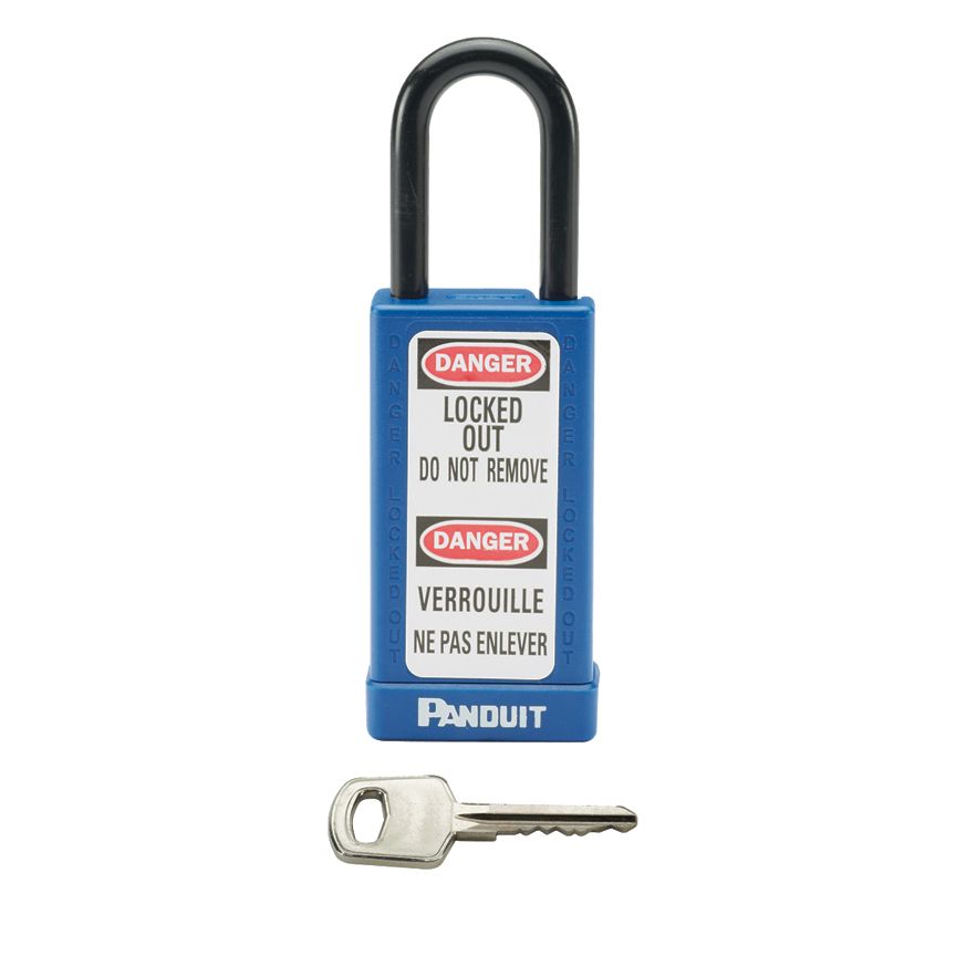 Panduit PSL-8BU-LB | Non-Conductive Safety Padlock