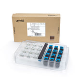 Leviton 6AUJK-CL6 | Atlas-X1 Cat 6A UTP QuickPort Jack, Blue, GreenPack 12-Pack (includes 12 jacks and 12 wire managers)