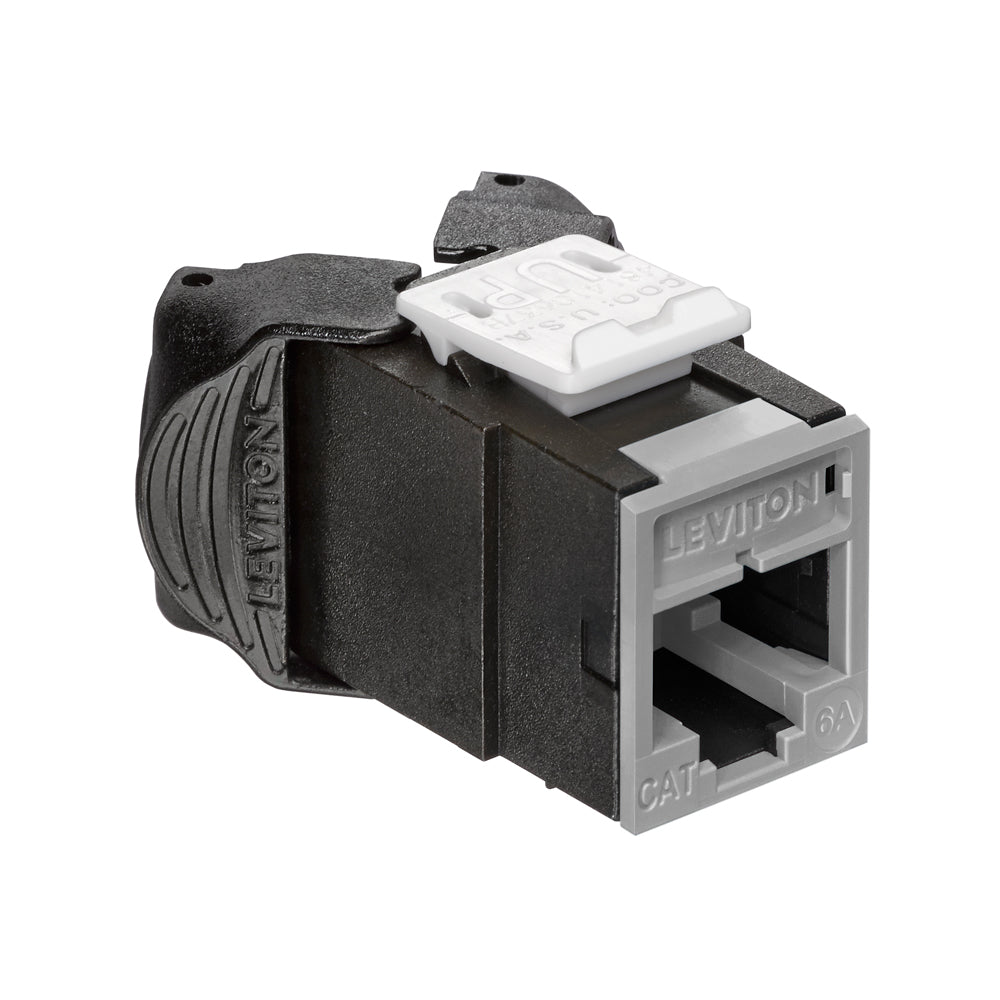 Leviton 6AUJK-RI6 | Atlas-X1 Cat 6A UTP QuickPort Jack, Ivory