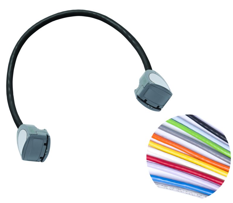 Commscope CPCFFX2-03F007 | Jacket Color - Dark Gray | Cord Length - 7 Ft