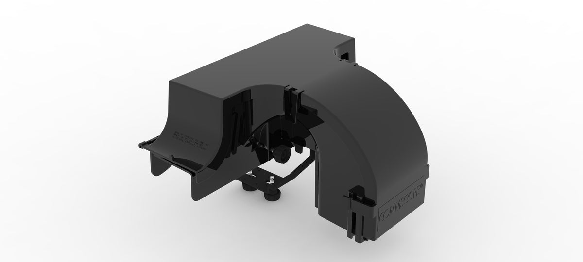 Commscope FGSBMEXPEA/B/F | FiberGuide 4-Inch Express Exit, 4x4, 4x6, 4x12, 4x24in, Black