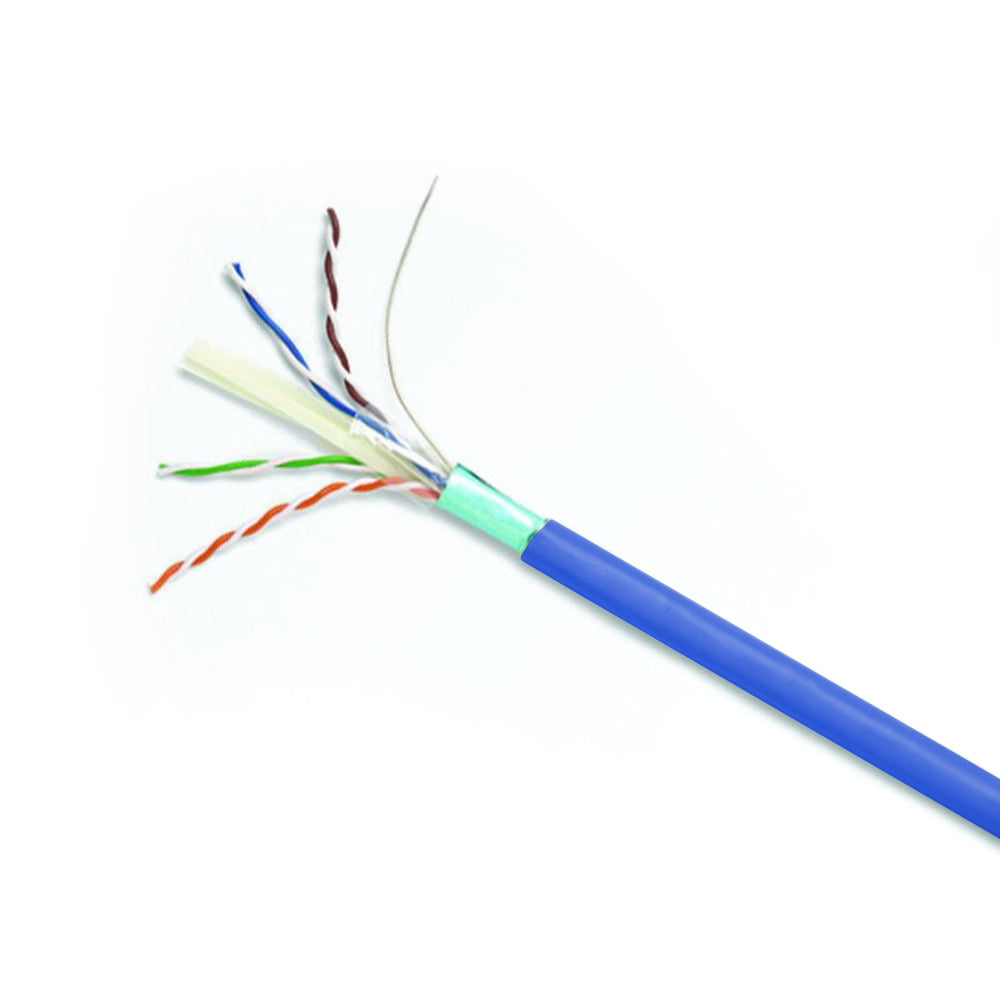 Commscope 3291B BLU C6A 4/23 F/UTP R1000 | GigaSPEED X10D 3291B Category 6A F/UTP Cable, low smoke zero halogen, blue jacket, 4 pair count, 1000 ft (305 m) length, reel