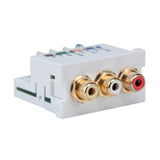 Leviton Manufacturing Co 41292-AEW | RCA Composite Video 110-Termination MOS Module, White