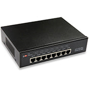 Leviton POENS-8PT | 8-Port 10/100 Ethernet PoE Switch, Black