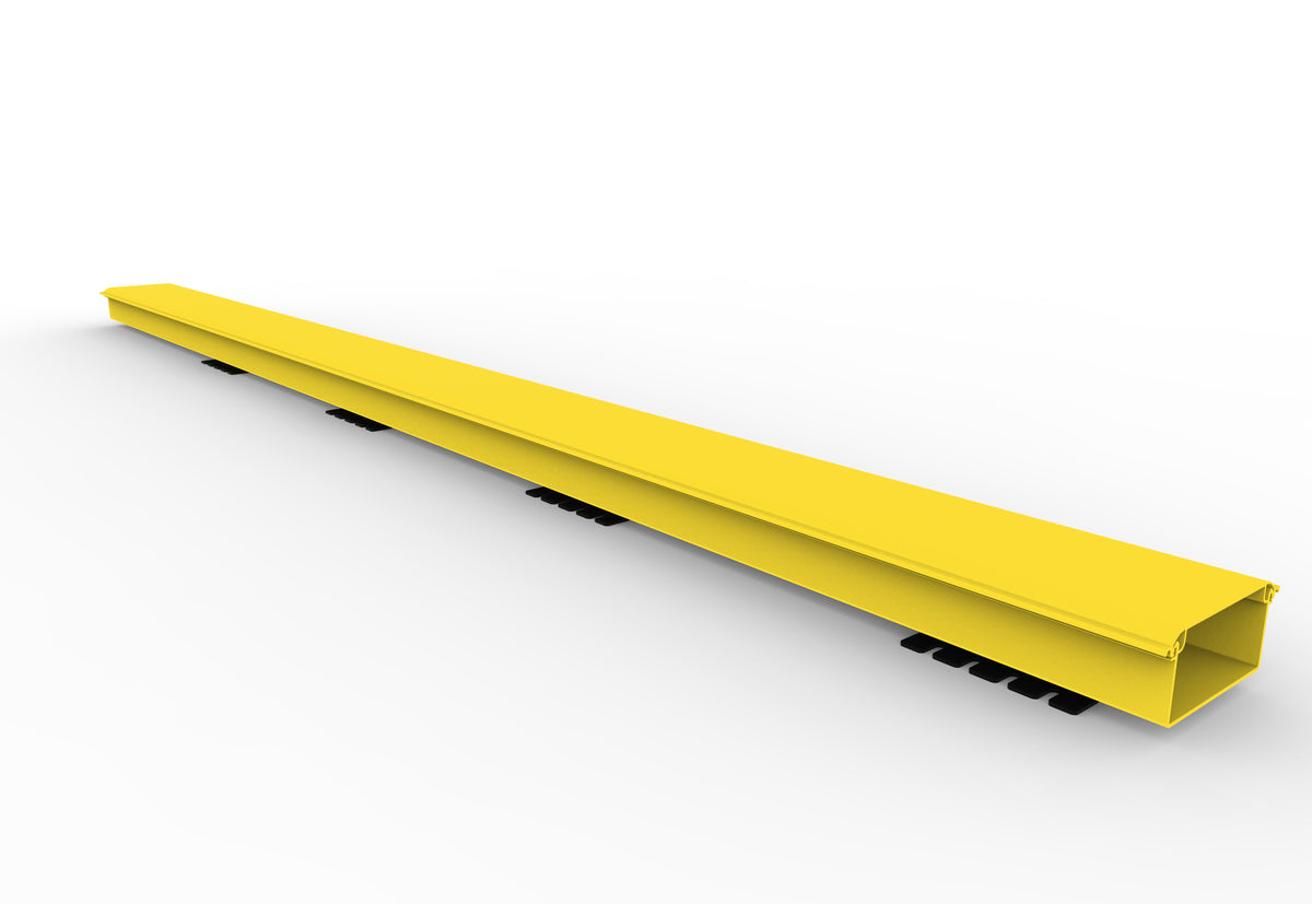 Commscope FGS-KTW2-TN | FiberGuide Vertical Duct Kit with Hinged Cover, 2x4in, Yellow