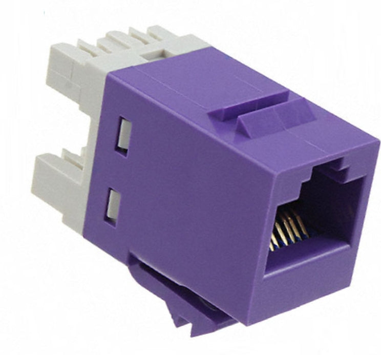 Commscope 1-1375191-0 | RJ45 Modular Jack, SL Series, Category 5e, unshielded, without dust cover, violet