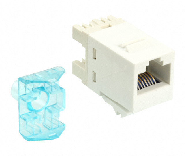 Commscope 1-1375191-3 | RJ45 Modular Jack, SL Series, Category 5e, unshielded, without dust cover, alpine white