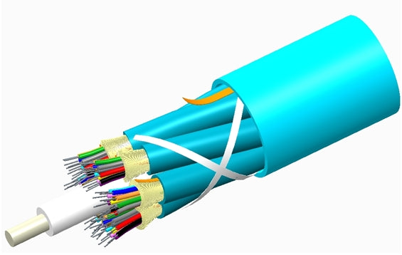 Commscope P072DS5LFMUAQ | LazrSPEED Plenum Distribution Cable, 72 fiber multi-unit with 12 fiber subunits
