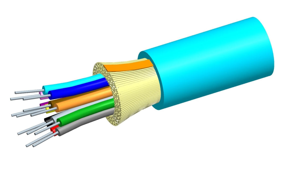 Commscope R002DS5LFSUAQ | LazrSPEED Riser Distribution Cable, 2 fiber single-unit