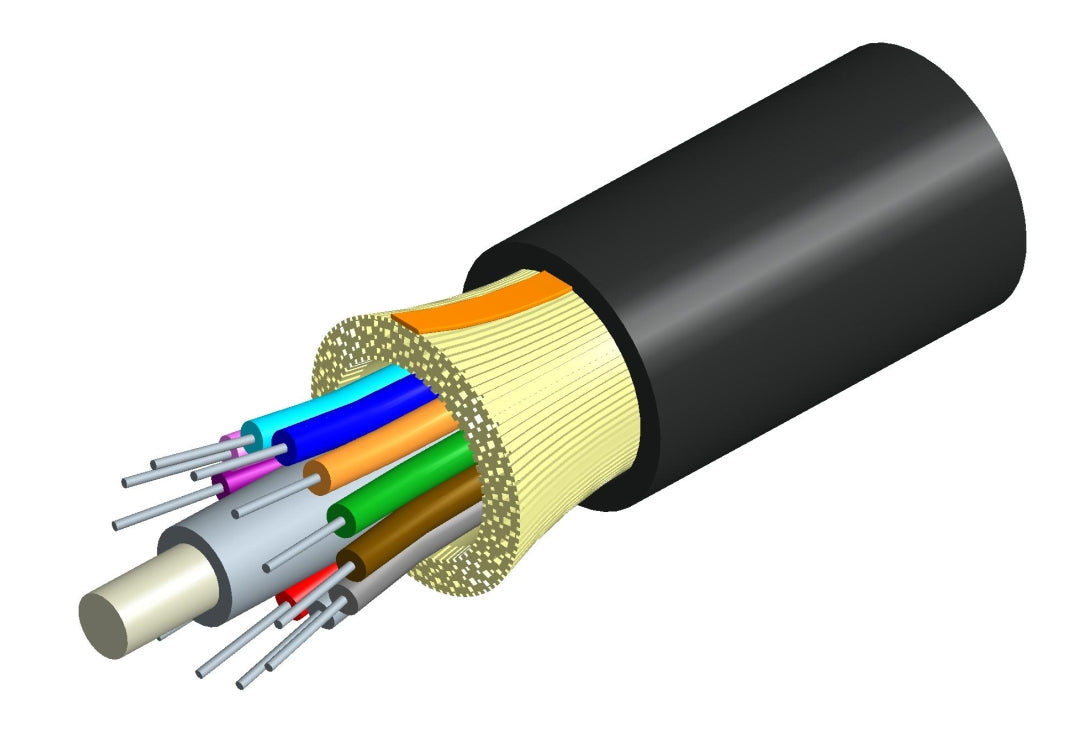 Commscope Z-012-DS-5L-FSUBK/D | LazrSPEED Indoor/Outdoor Low Smoke Zero Halogen Riser Distribution Cable, 12 fiber single-unit