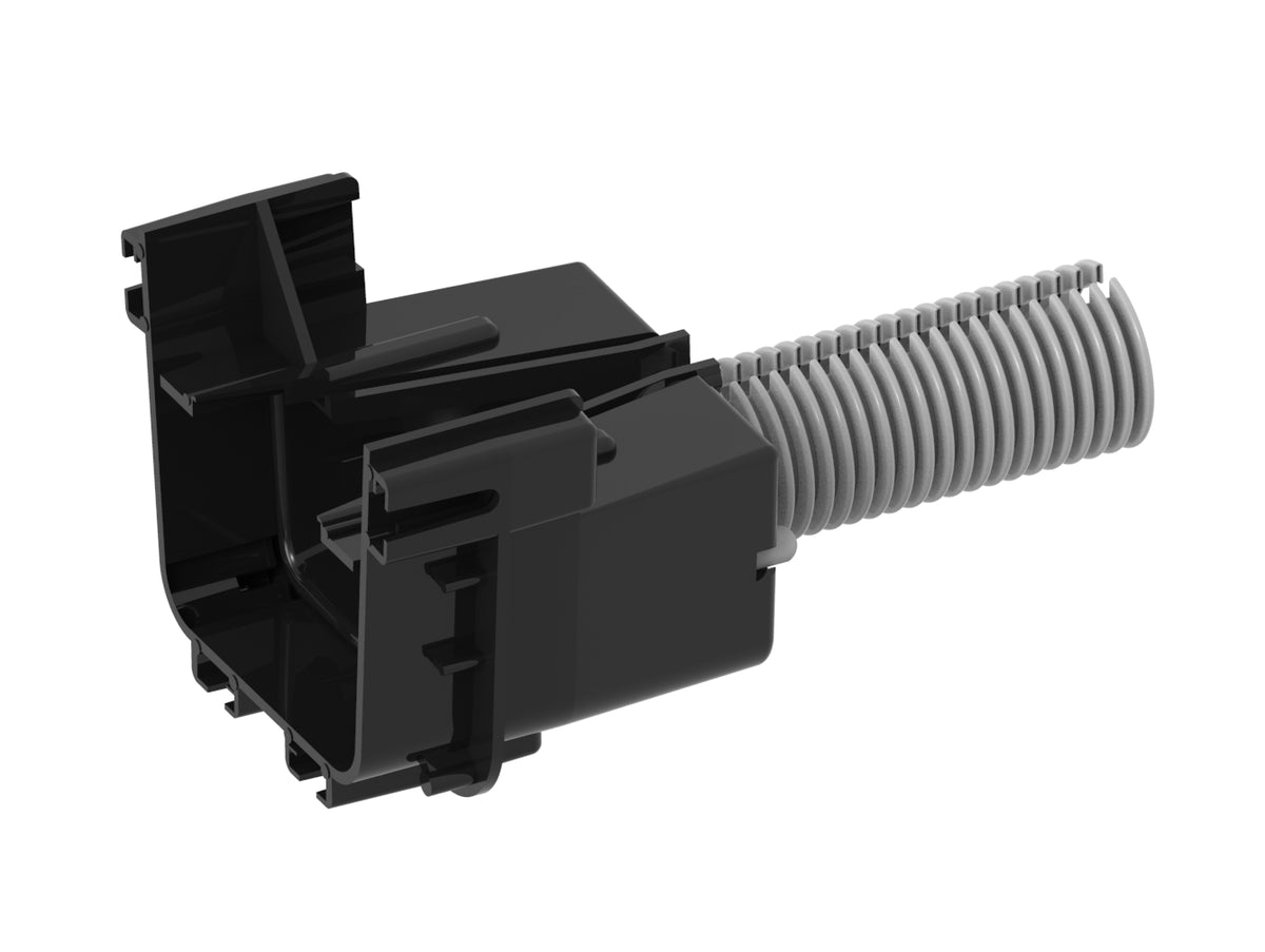 Commscope FGSB-ASRI-5F | FiberGuide Adapter Kit, Square to 2" Round, 4 in x 4 in, 5 ft length, black