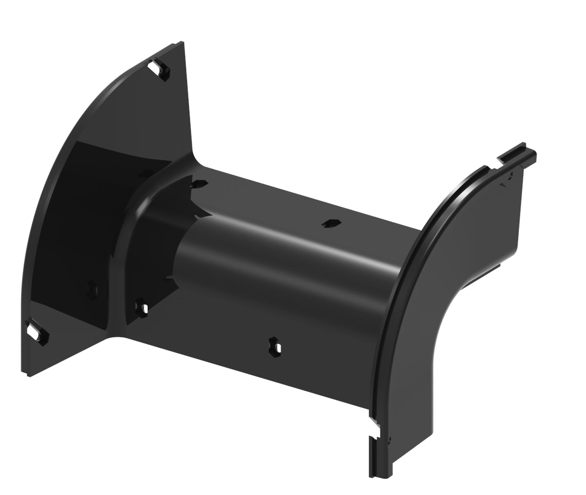 Commscope FGSB-MD9E-F | FiberGuide 90° Down Elbow, 4x12in, Black
