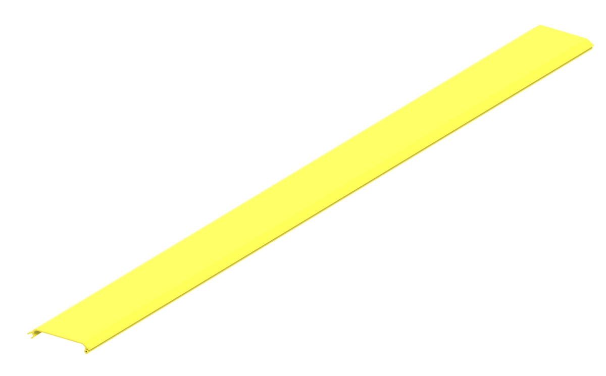 Commscope FGS-MSNC-A | FiberGuide Hinged Cover Kit for Horizontal Straight Section, Metal Hinge, 4x4in, Yellow