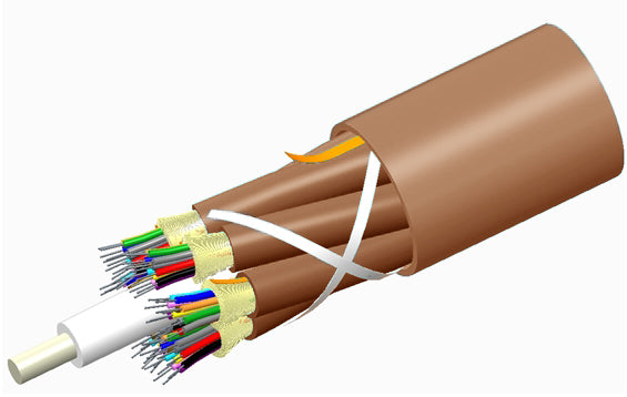 Commscope P072DS8WFMUBR | TeraSPEED Plenum Distribution Cable, 72 fiber multi-unit with 12 fiber subunits