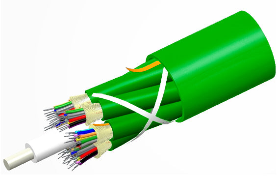 Commscope P144DS8WFMUGR | TeraSPEED Plenum Distribution Cable, 144 fiber multi-unit with 12 fiber subunits