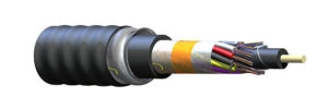 Corning 144EUF-T4101DA1 | FREEDM Loose Tube, Gel-Free, Interlocking Armored Cable, Riser