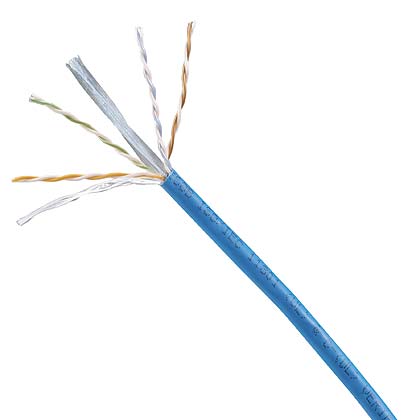Panduit PUR6004BU-UY | TX6000 Copper Cable, Cat 6, 23 AWG, U/UTP, CMR, Blue