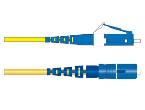Corning 047202R5120004M | Standard LCUPC Duplex SM / Standard SCUPC Duplex SM, SMF, 2F, Zipcord Riser, Standard Yellow Jacket 4 Meters