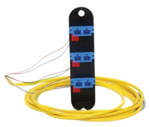 Corning CCH-CP12-B3-P03RH | LANscape Panel, Pigtail; Singlemode (OS2); Green; LC Duplex/LC Duplex