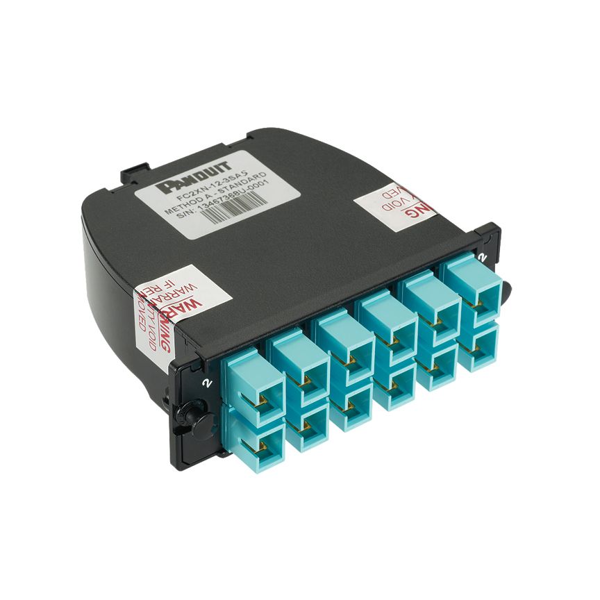 Panduit FC2ZO-12-03AF | OptiCom MPO-SC Fiber Cassette OM4, 12 Fiber, Modified Method A, Opt IL