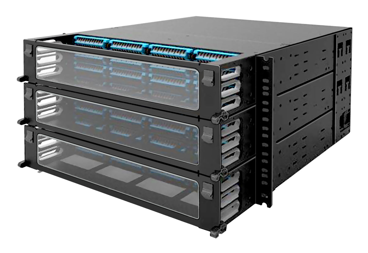 Commscope UDS6UBKLCAULL | UDS 6RU splice panel, 432 duplex LC/UPC ports, Method A, ULL