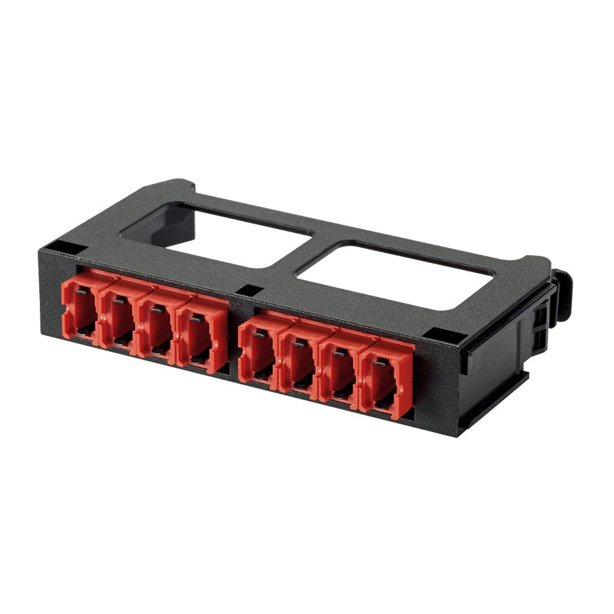 Panduit FQMAP65RD | QuickNet Fiber Adapter Panel, SFQ, 6 MPO, Type A