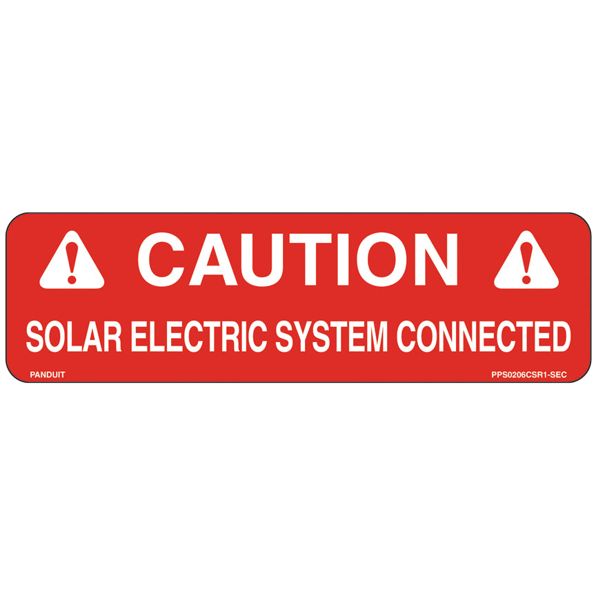 Panduit PPS0206CSR1-SEC | Solar Label