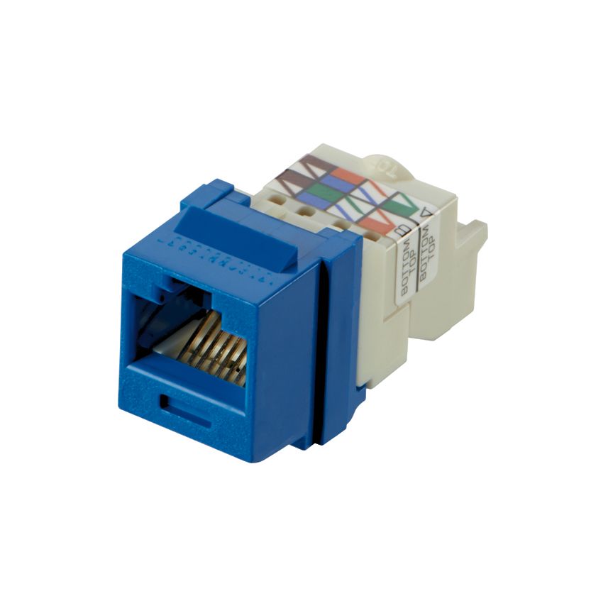 Panduit NK6TMBU | UTP RJ45 Cat 6 Keystone Jack Module, Blue