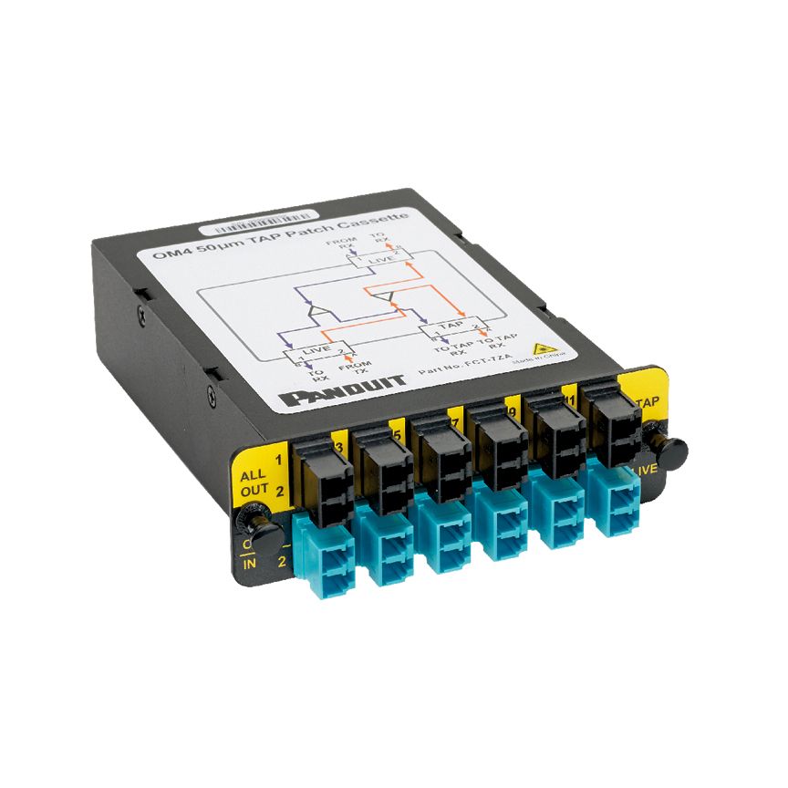 Panduit FCT-7ZA | QuickNet™ Tapped Fiber Optic Cassette
