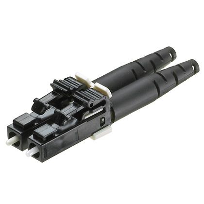 Panduit FLCDMBLY | Field Polish LC Connector, Duplex, 50µm Multimode, 1.6mm Black Boot