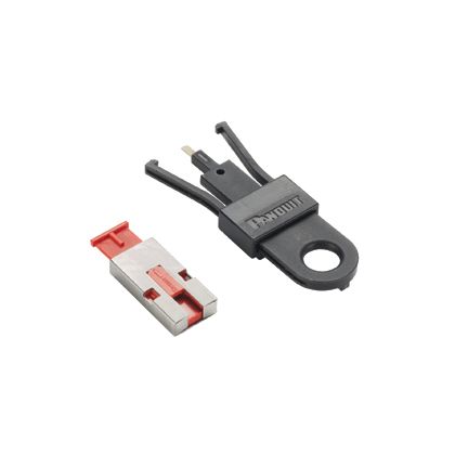 Panduit PSL-USBA-L | USB Type A Blockout Device, Red