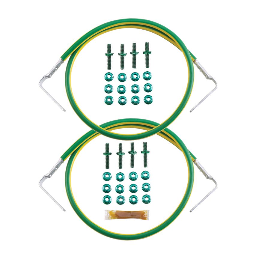 Panduit CGJ640UB | StructuredGround™ Front to Back Cabinet Grounding Jumper Kit for Cage Nut Rails