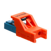 Leviton 4999K-OLC | Secure Keyed LC Anaerobic Adhesive Duplex Connector, Keyed Color is Orange