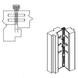 ABH Manufacturing A110HDC 83 | Door Hinge Geared Full Concealed Heavy Duty, 83" Length Clear Anodized, Aluminum