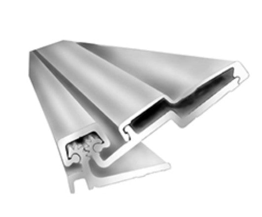 ABH Manufacturing A210HDC 95 | Continuous Hinge, Full Surface, Swing Clear, Clear Anodized Finish, 3-5/32 in. Width, Aluminum Base