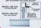 Alarm Controls AM6325 | Door Lock Angle Bracket, L-Type, Adjustable, 10-1/2" Length X 1/4" Thickness, Clear Anodized