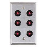 Alarm Controls RP-48 | Shunt Switch,  6  Dpdt Indicating, 1-Gang, 2 Ampere At 28 Volt Dc, Stainless Steel