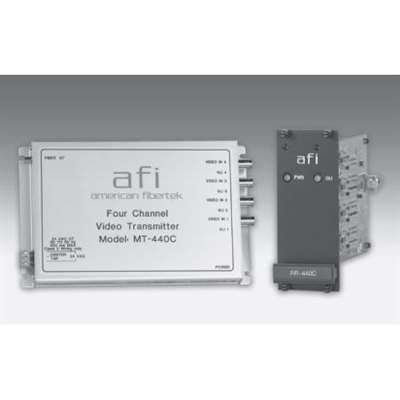 American Fibertek MR404C12VDC 4-Channel Fm Video Module Rx, 6Db, Mm