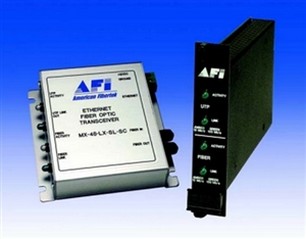 American Fibertek MX-48-LX-ST 10/100/1000 Ethernet Module TCVR 2 Fiber ST 1300nm MM
