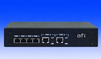 American Fibertek MXB6PPOE Mini 6 Port (4F+2G-Sfp) Ethernet Switch