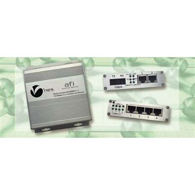 American Fibertek MXR2SMLXSC Ethernet Media Converter Rack Card - Dua