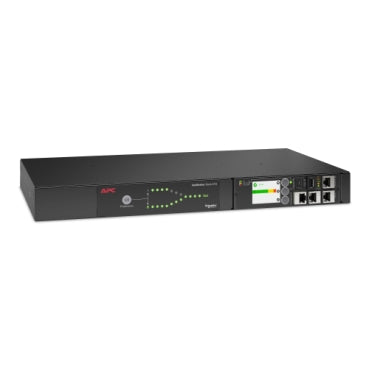 APC AP4433A | Netshelter Rack Automatic Transfer Switch, 1U, 12A, 208V , C14 IN, 12 C13 Out, 50/60Hz